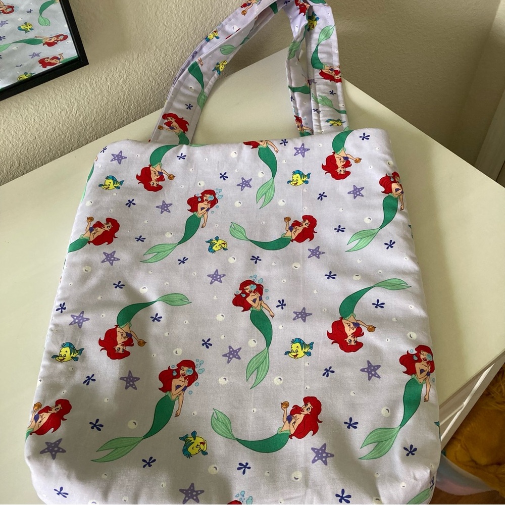 Handmade Little Mermaid Themed Tote Bag - Picture 3 of 5